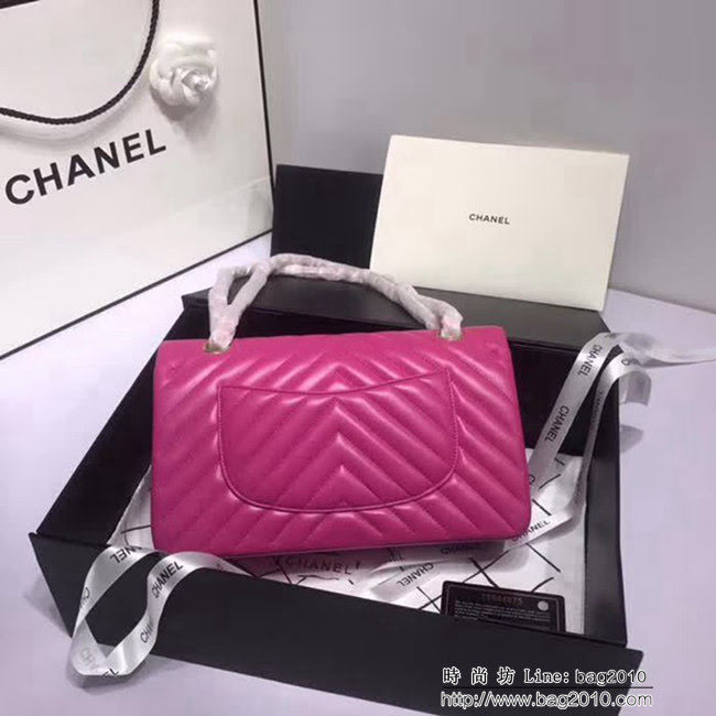 香奈兒CHANEL 升級版V線1112進口小羊皮全新經典單肩斜挎鏈條包 DSC1537